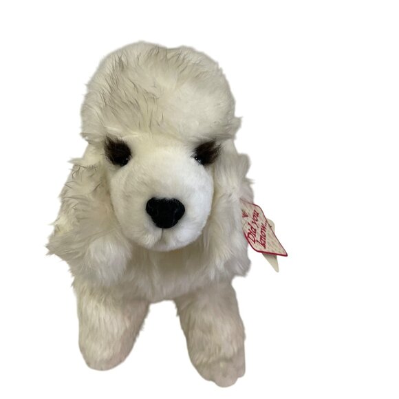 Vintage Dakin Applause White Poodle Plush Stuffed Animal Toy 8" Soft Fluffy Coll - Picture 7 of 16